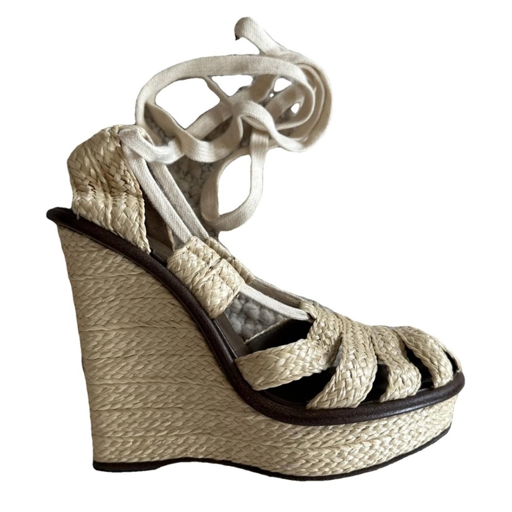 Bottega Veneta Cream Wedges